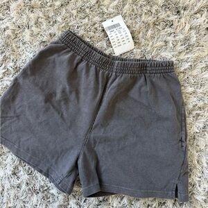 Brandy Melville Charcoal Elastic Shorts